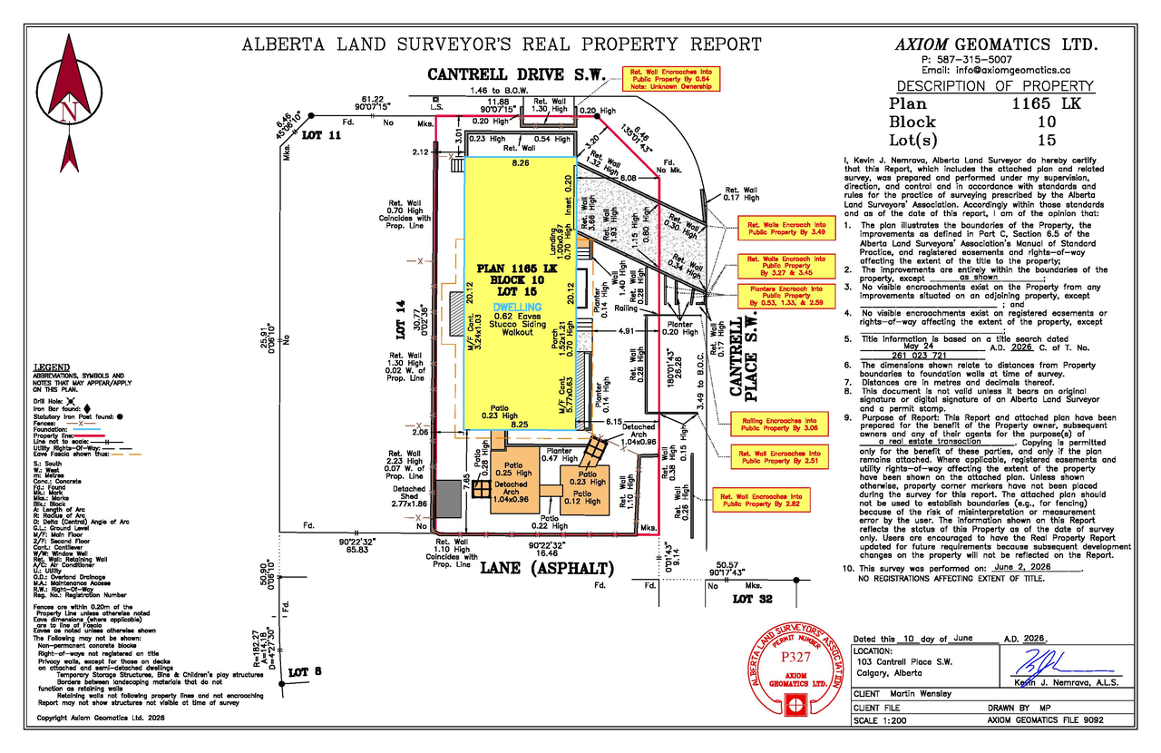 Construction site plan for project from page 1 of the file 'DP2026-03983 DMAP Plans (Decision Rendered) 2026-07-08'