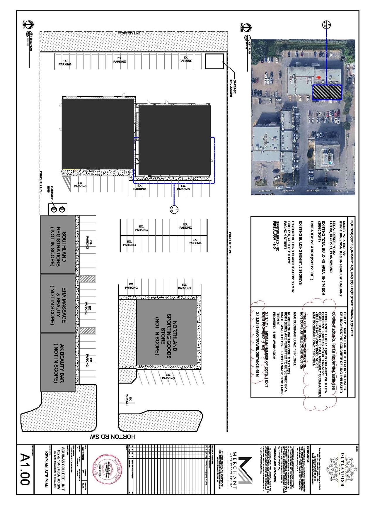 Construction site plan for project from page 1 of the file 'DP2026-03990 - DMAP Plans Amended (1MB) 2026-08-31'