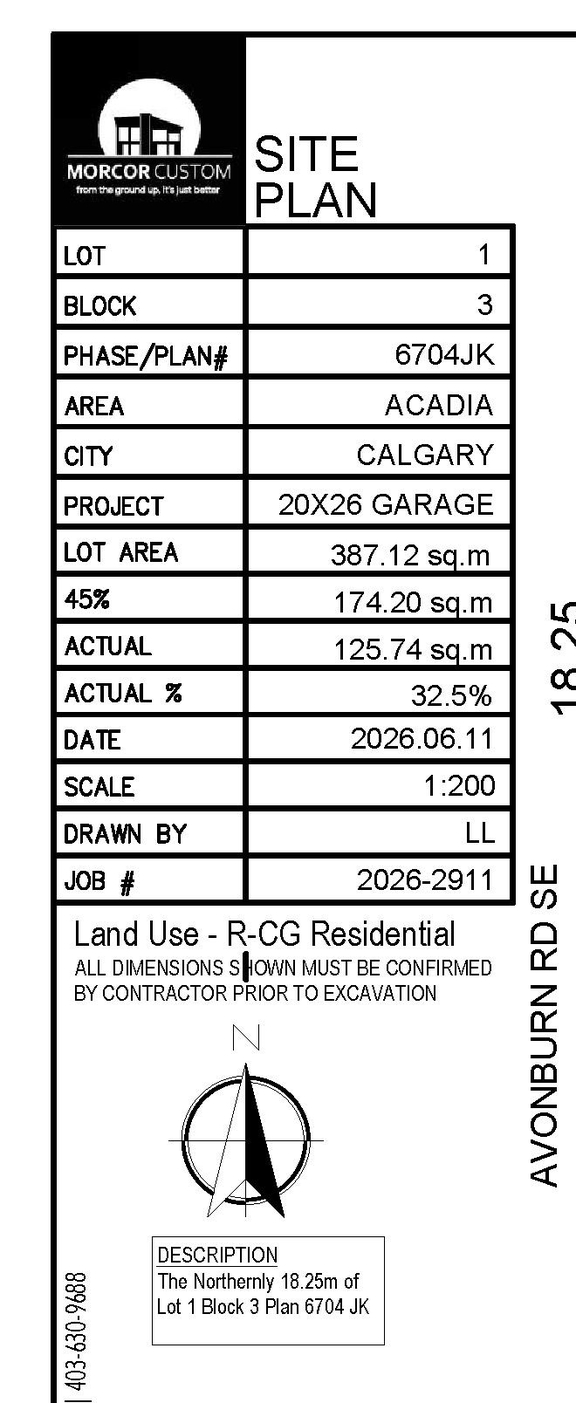 Construction site plan for project from page 2 of the file 'DP2026-03998 DMAP Plans (Submitted) 2026-07-08 (1MB)'