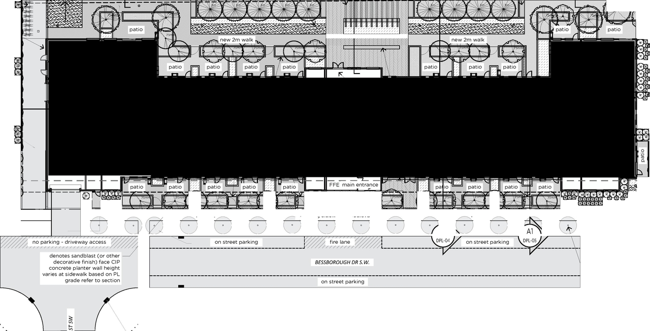 Construction site plan for project from page 14 of the file 'DP2026-04016-DMAP Plans Submitted 2026-07-14 22MB'