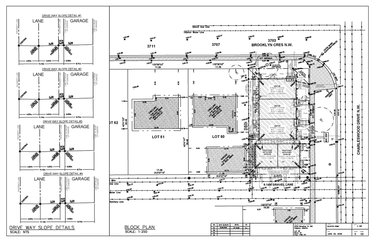 Construction site plan for project from page 2 of the file 'DP2026-04025 DMAP Plans (Submitted) 2026-07-10 (4MB)'
