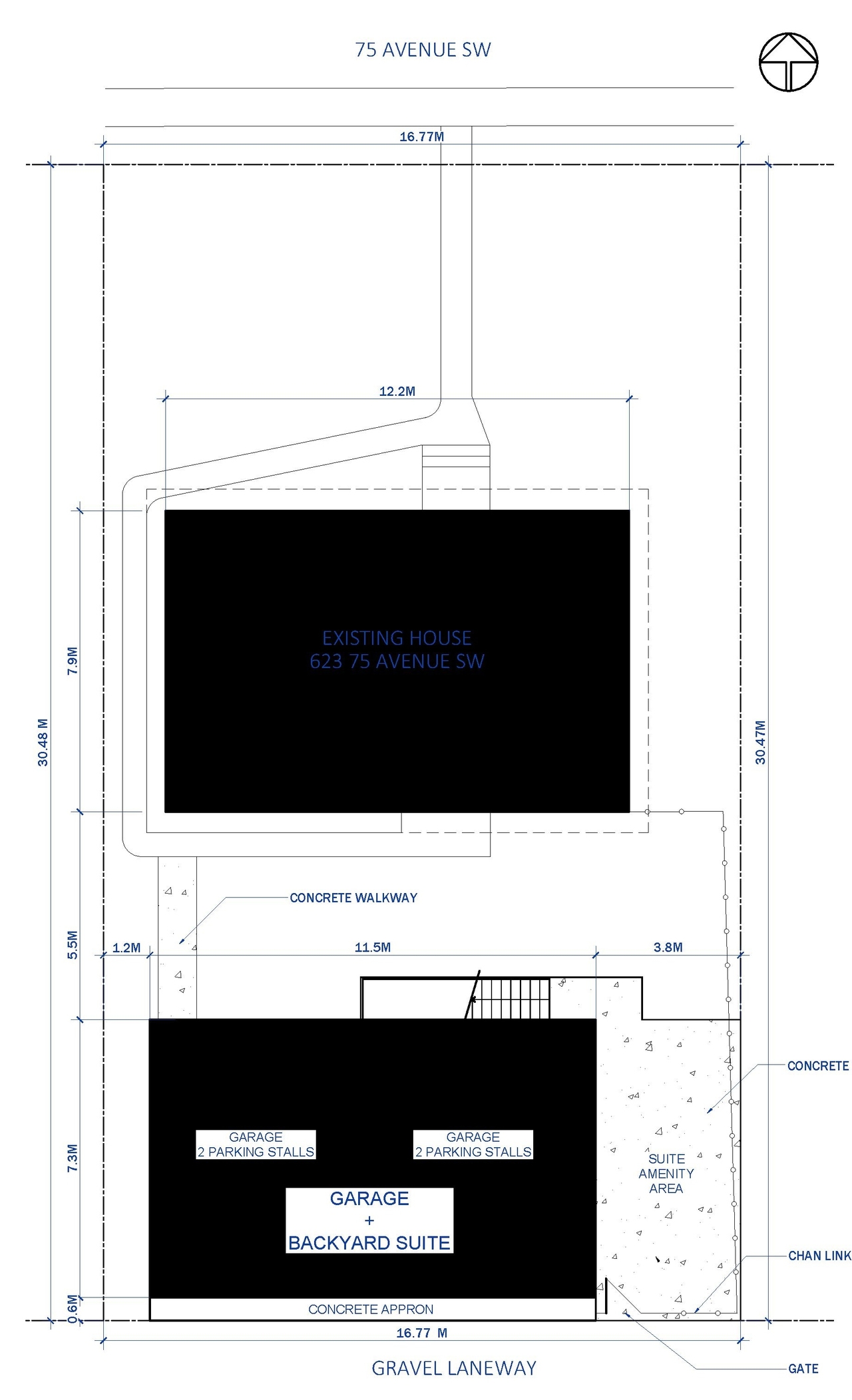 Construction site plan for project from page 2 of the file 'DP2026-04034 DMAP Plans (Submitted) 2026-07-10 (1MB)'
