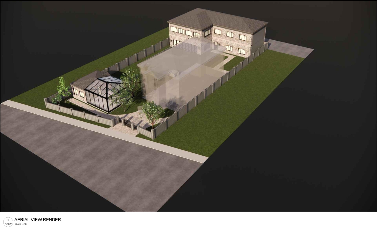 Rendering of building from page 3 of the file 'DP2026-04055 - DMAP Plans (Submitted) 2026-07-10 (1MB)'