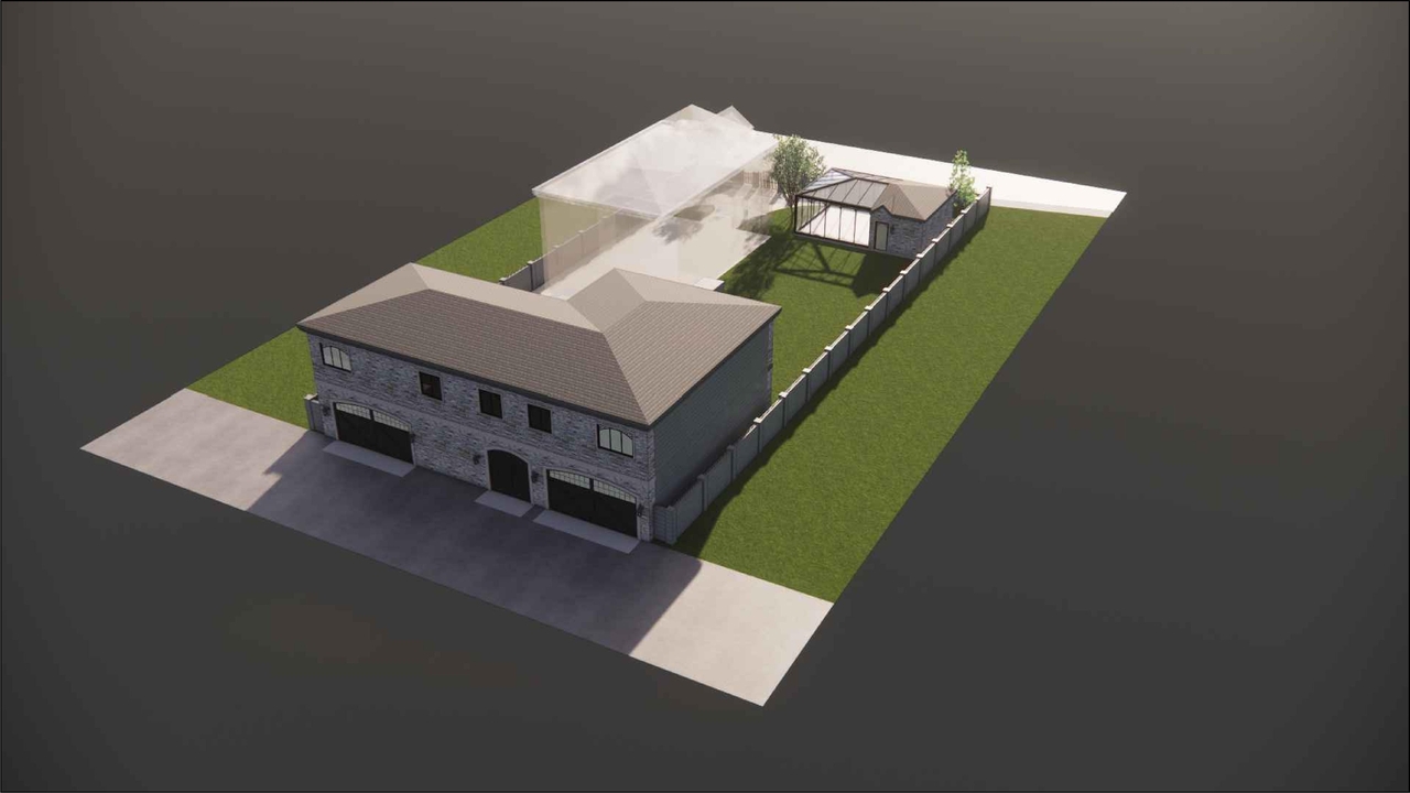 Rendering of building from page 4 of the file 'DP2026-04055 - DMAP Plans (Submitted) 2026-07-10 (1MB)'