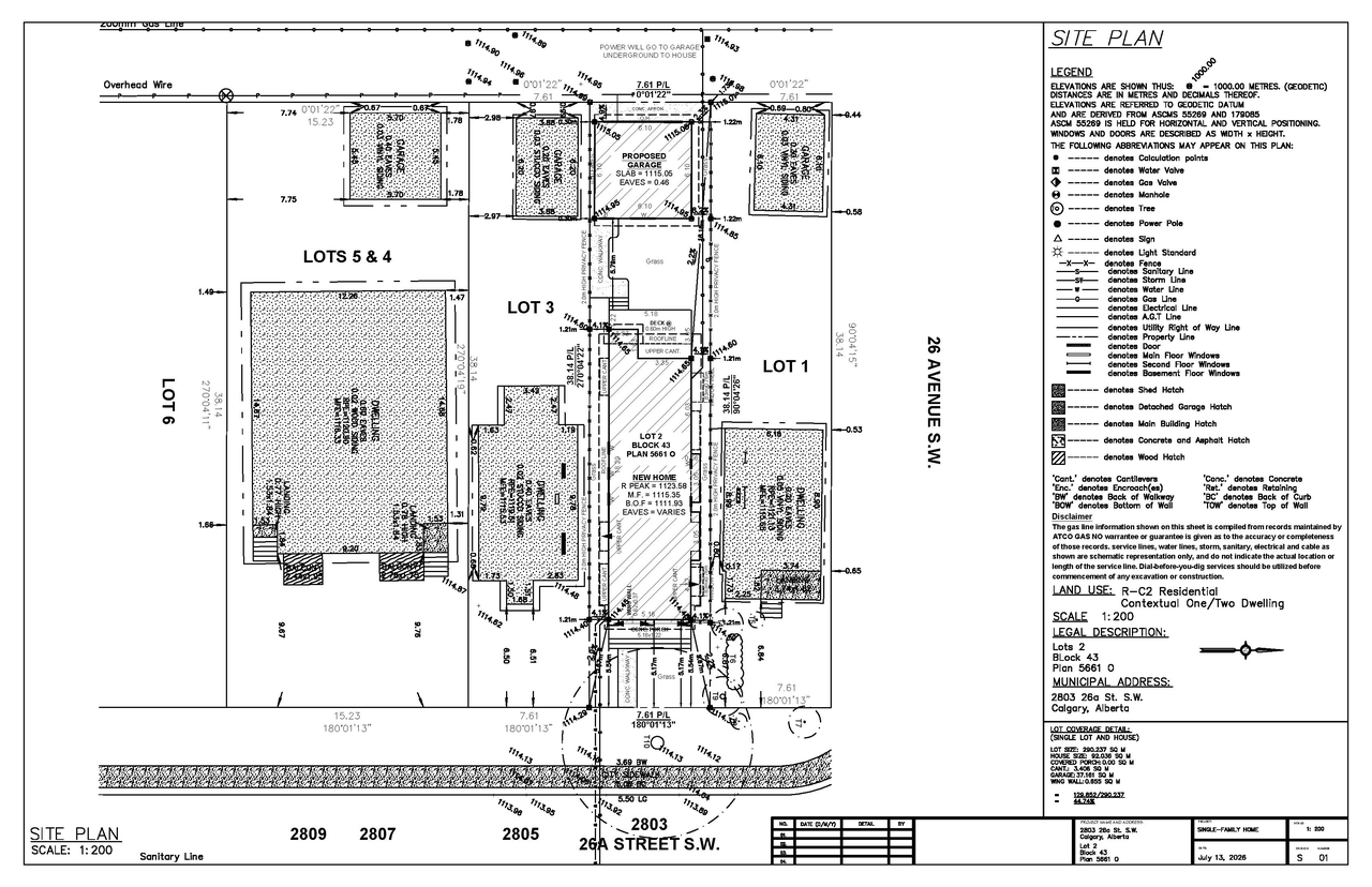 Construction site plan for project from page 6 of the file 'DP2026-04106 DMAP Plans Submitted (2MB) 2026-07-12'
