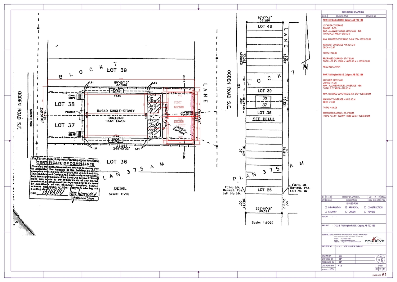 Construction site plan for project from page 1 of the file 'DP2026-04107 DMAP Plans Submitted (1MB) 2026-07-14'