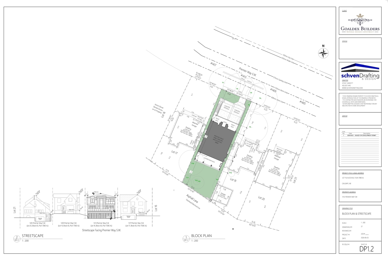 Construction site plan for project from page 3 of the file 'DP2026-04114 DMAP Plans Submitted (4MB) 2026-07-22'