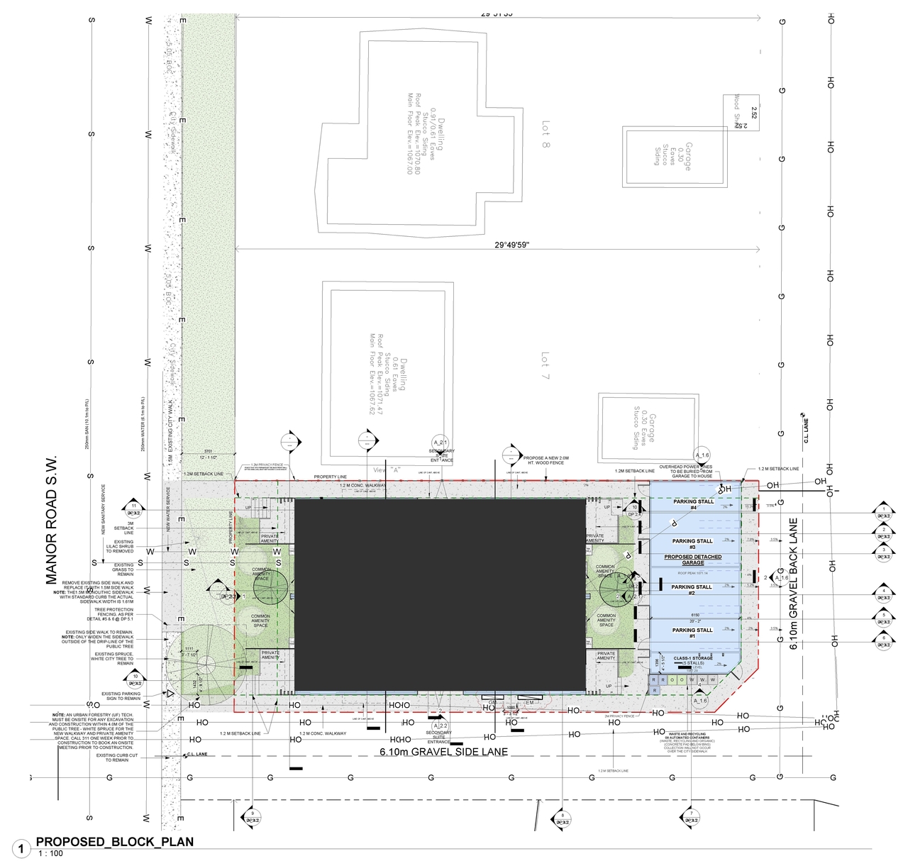 Construction site plan for project from page 4 of the file 'DP2026-04123 - DMAP DECISION RENDERED (8MB) 2026-10-14'
