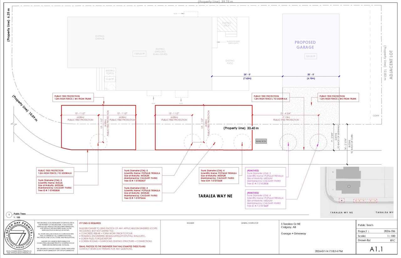 Construction site plan for project from page 3 of the file 'DP2026-04124 DMAP Plans Submitted (1MB) 2026-07-15'