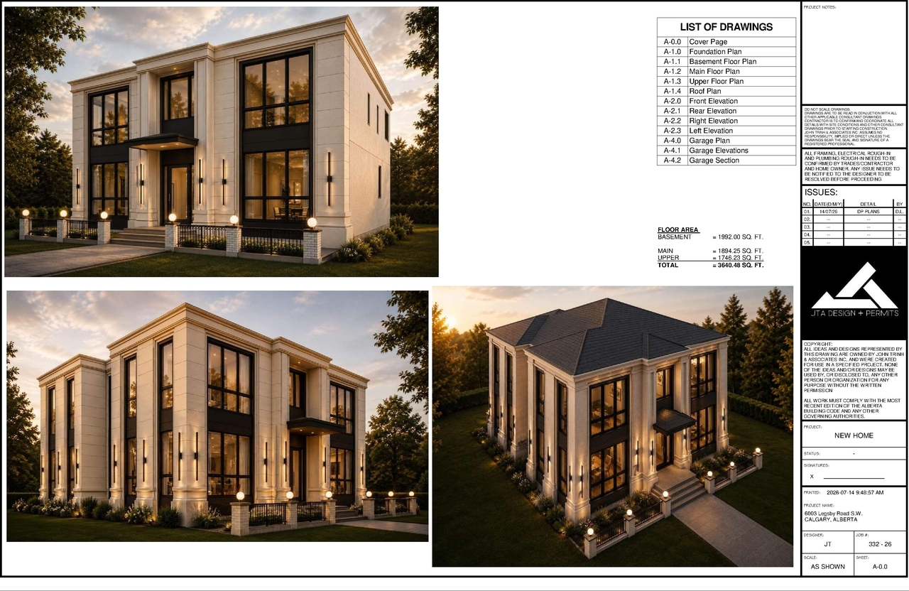 Rendering of building from page 1 of the file 'DP2026-04128 DMAP Plans (Submitted) 2026-07-15 (1MB)'