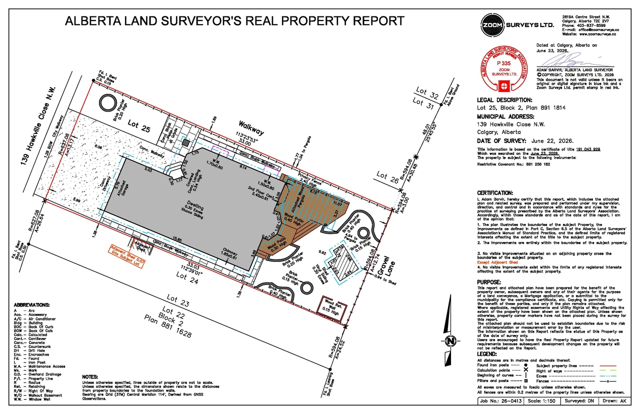 Construction site plan for project from page 1 of the file 'DP2026-04129 - DMAP DECISION RENDERED (1MB) 2026-08-07'