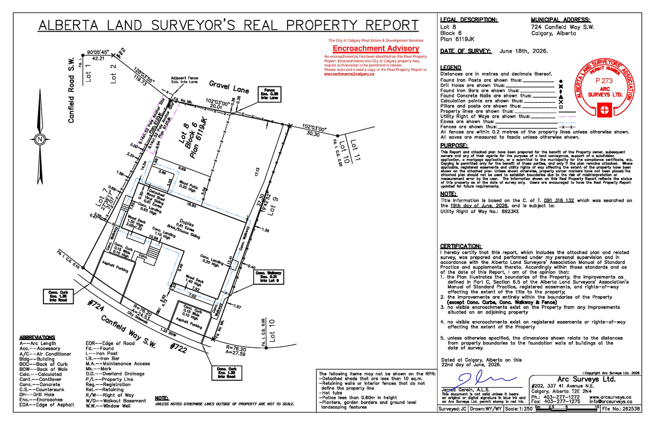 Construction site plan for project from page 1 of the file 'DP2026-04144 DMAP Plans (Decision Rendered) 2026-07-15'