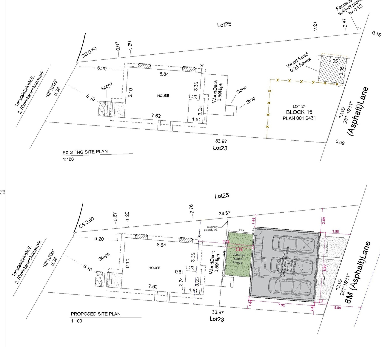Construction site plan for project from page 1 of the file 'DP2026-04147 DMAP Plans (Submitted) 2026-07-15 (2MB)'