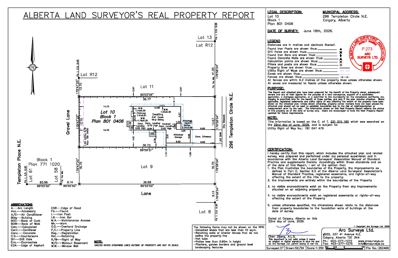 Construction site plan for project from page 1 of the file 'DP2026-04151 - DMAP DECISION RENDERED (1MB) 2026-07-16'