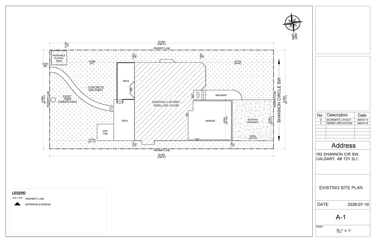 Construction site plan for project from page 2 of the file 'DP2026-04160 - DMAP Plans (Submitted) 2026-07-16 (1MB)'