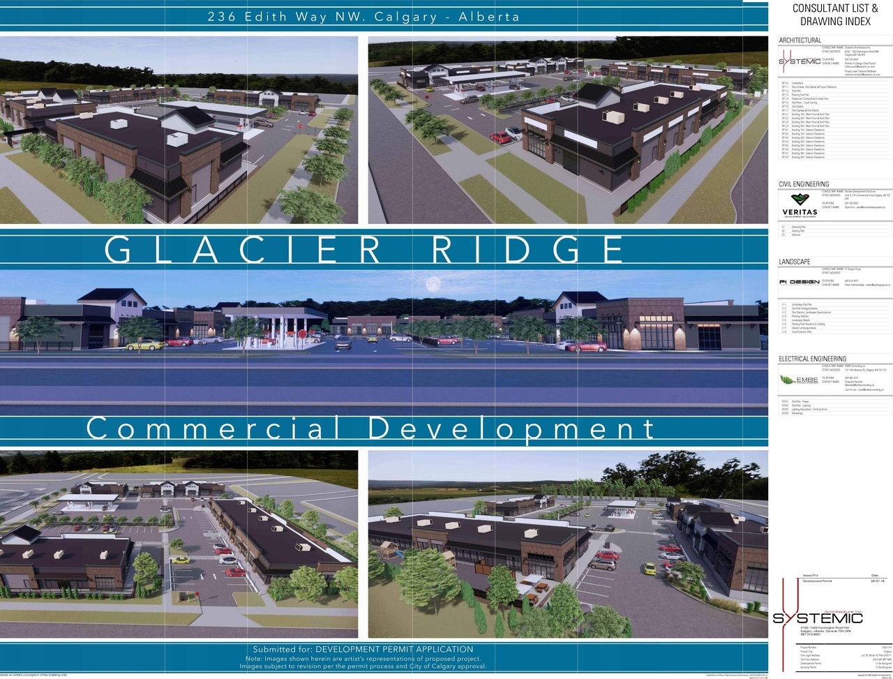 Rendering of building from page 1 of the file 'DP2026-04177 DMAP Plans Submitted (16MB) 2026-07-17'