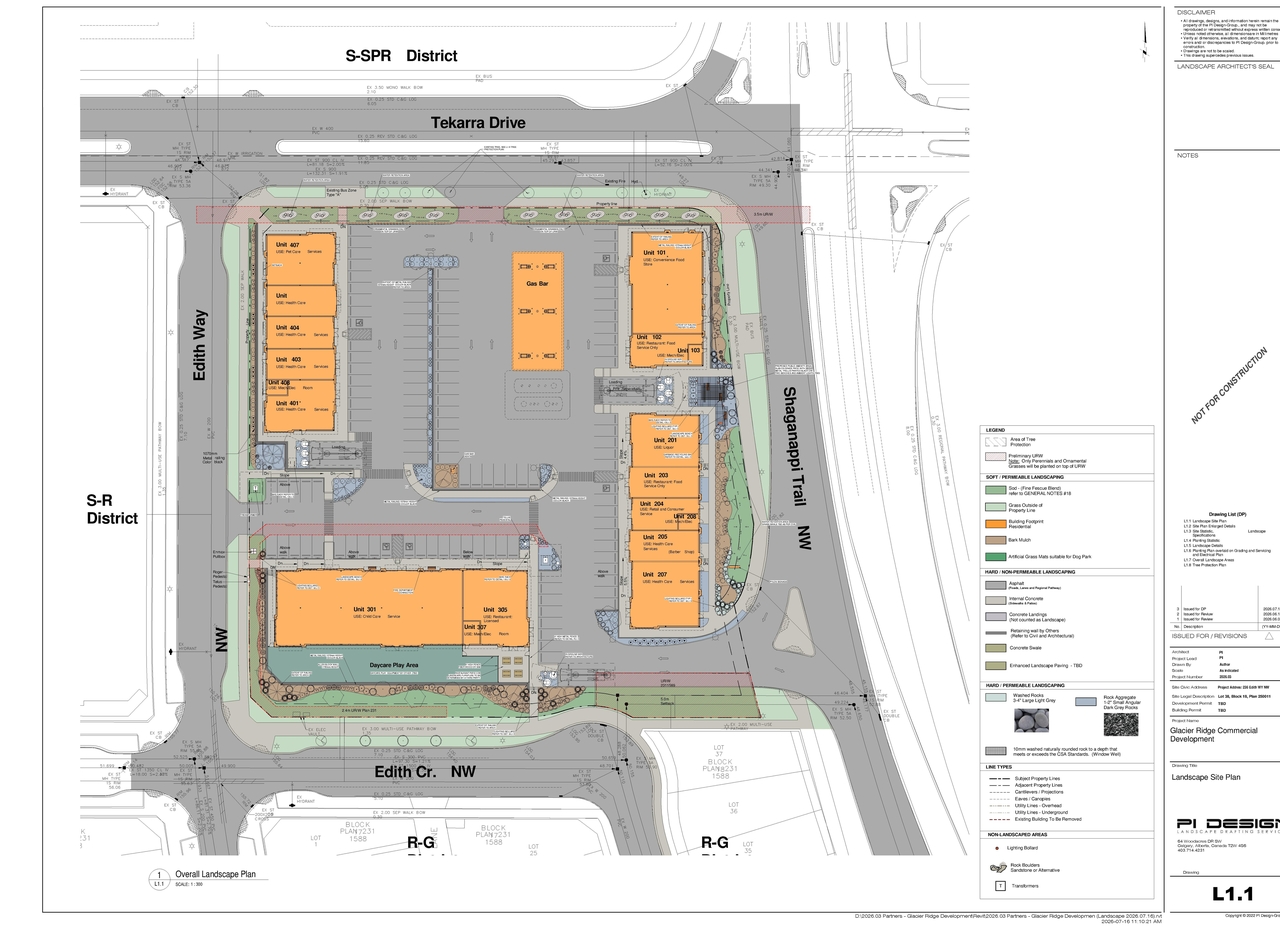 Construction site plan for project from page 17 of the file 'DP2026-04177 DMAP Plans Submitted (16MB) 2026-07-17'