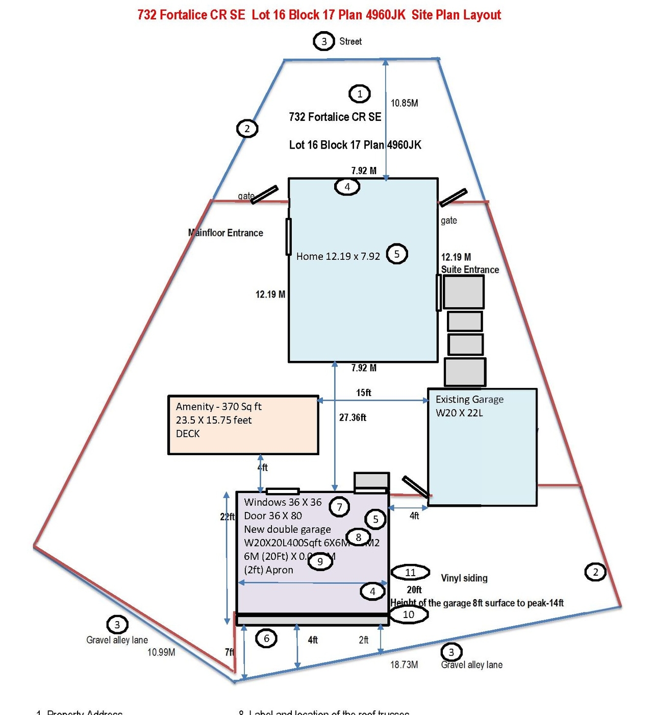 Construction site plan for project from page 1 of the file 'DP2026-04192 - DMAP Plans Submitted (1MB) 2026-07-19'