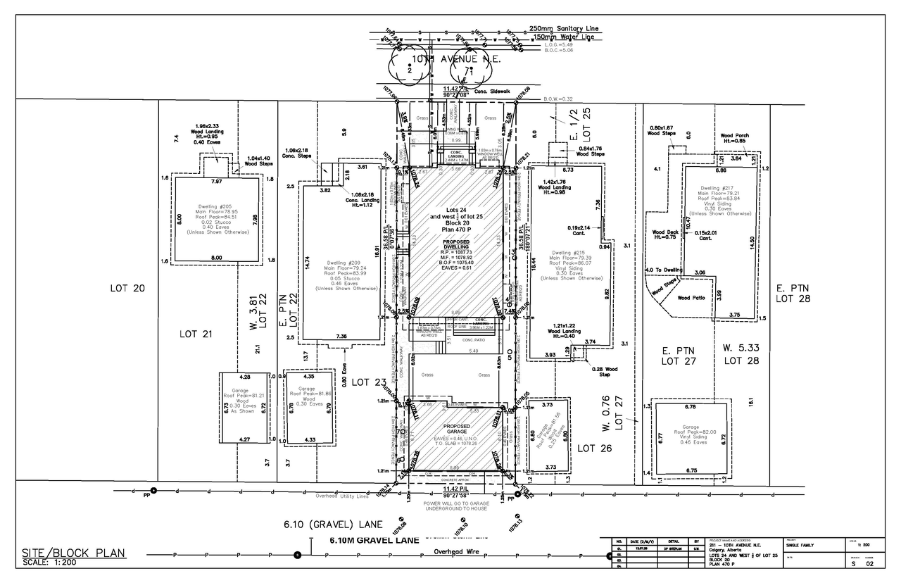 Construction site plan for project from page 9 of the file 'DP2026-04209 DMAP Plans (Amended) 2026-10-01 (2MB)'