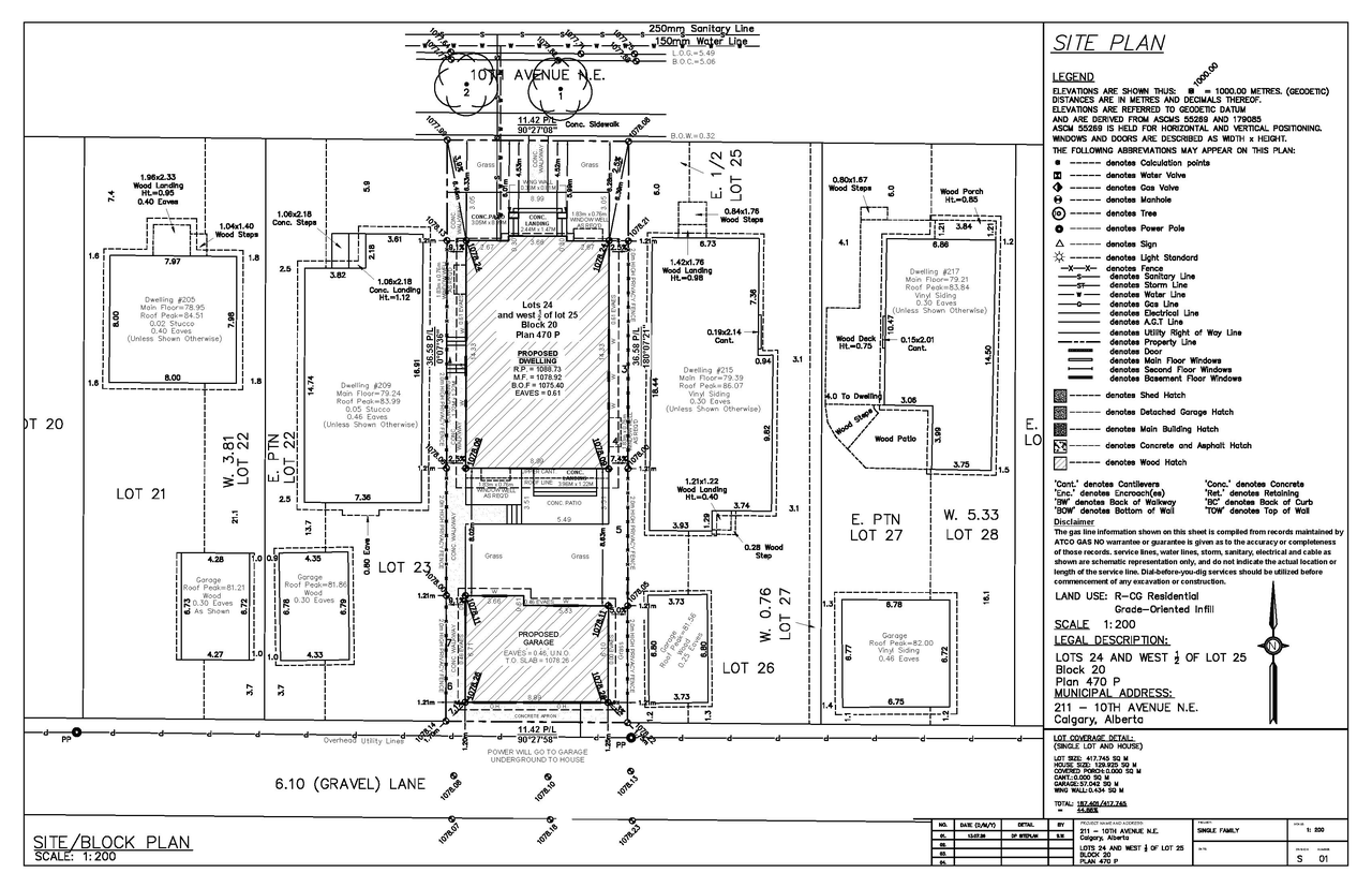 Construction site plan for project from page 2 of the file 'DP2026-04209 DMAP Plans (Submitted) 2026-07-21 (1MB)'