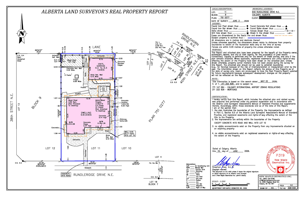 Construction site plan for project from page 1 of the file 'DP2026-04216 - DMAP Plans Submitted (1MB) 2026-08-11'