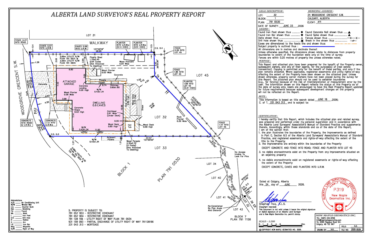 Construction site plan for project from page 1 of the file 'DP2026-04219 DMAP Plans (Decision Rendered) 2026-07-21 (1MB)'