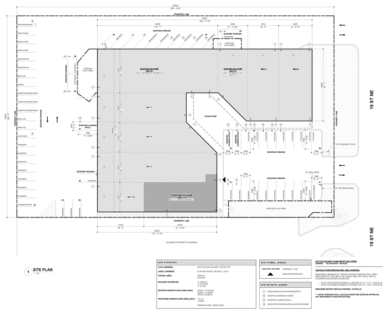 Construction site plan for project from page 2 of the file 'DP2026-04232 DMAP Plans (Submitted) 2026-07-21 (1MB)'