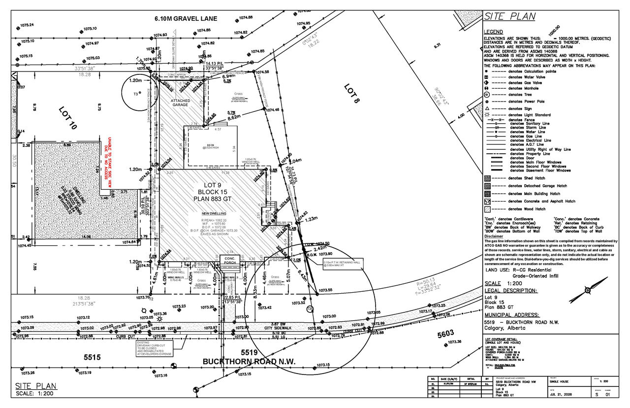 Construction site plan for project from page 5 of the file 'DP2026-04239 DMAP Plans Submitted (3MB) 2026-07-21'