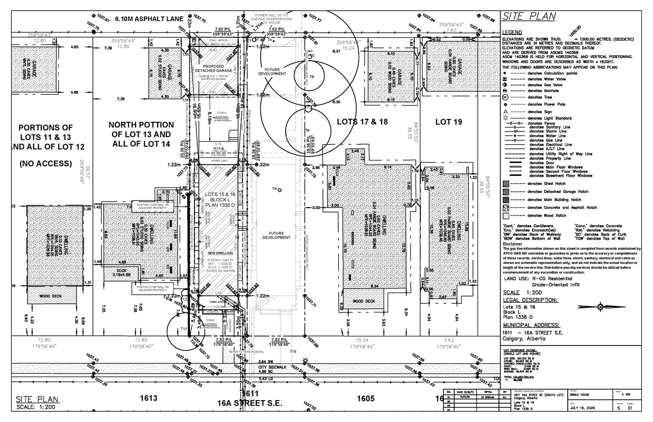 Construction site plan for project from page 7 of the file 'DP2026-04254 DMAP Plans Submitted (2MB) 2026-07-17'
