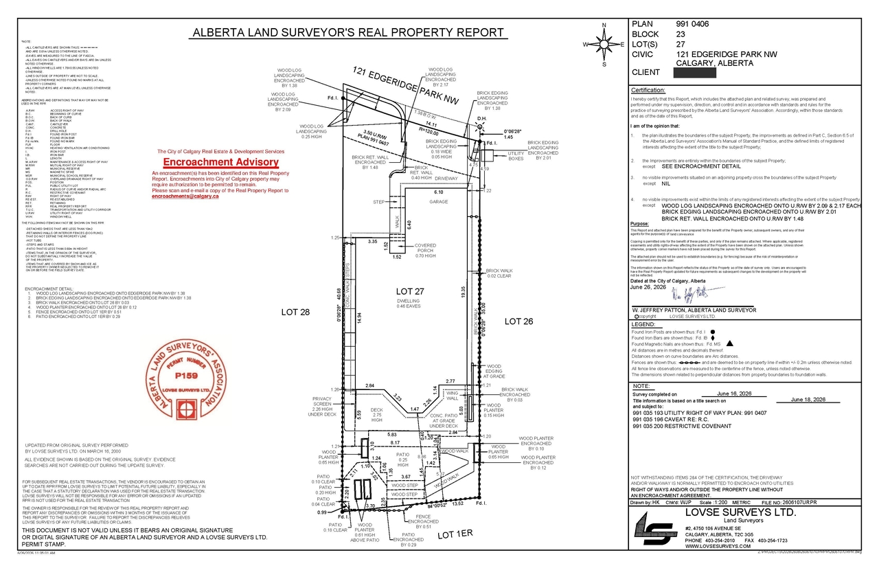 Construction site plan for project from page 1 of the file 'DP2026-04275 - DMAP DECISION  RENDERED (1MB) 2026-07-27'