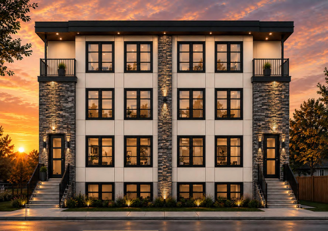 Rendering of building from page 1 of the file 'DP2026-04285 - DMAP Plans (Submitted) 2026-07-23 (2MB)'