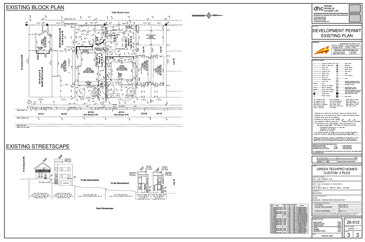 Construction site plan for project from page 4 of the file 'DP2026-04285 - DMAP Plans (Submitted) 2026-07-23 (2MB)'