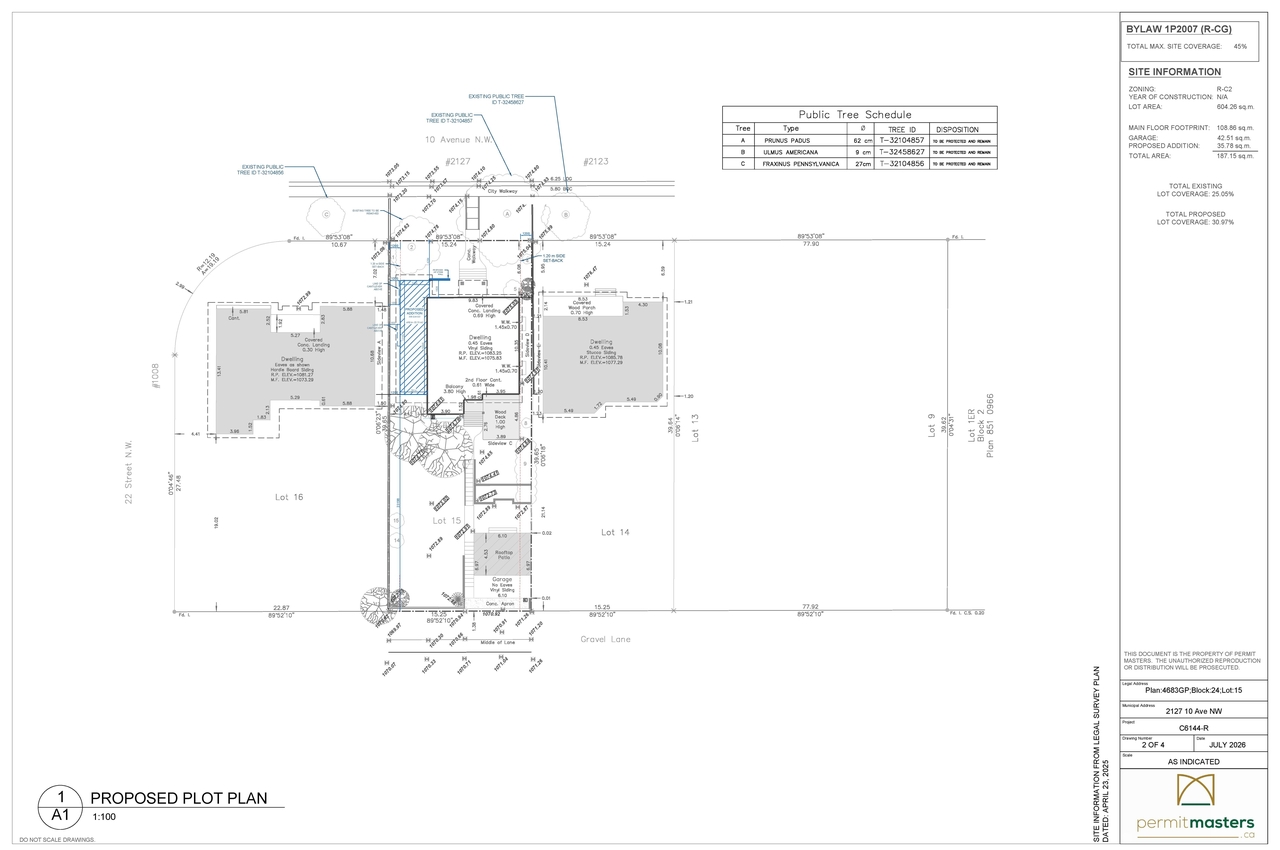 Construction site plan for project from page 1 of the file 'DP2026-04306 DMAP PLANS (AMENDED)  2026-09-09 (3MB)'