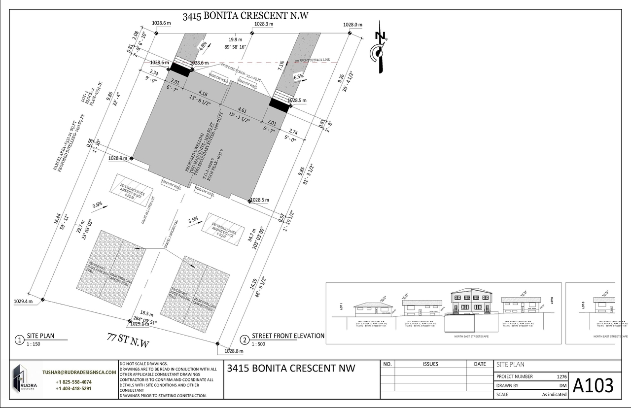 Construction site plan for project from page 2 of the file 'DP2026-04311 DMAP Plans (Amended) 2026-07-28 (1MB)'
