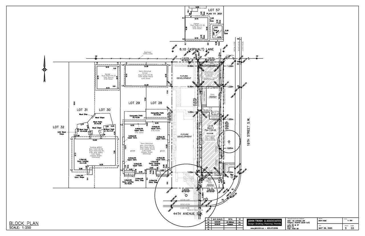 Construction site plan for project from page 3 of the file 'DP2026-04322 DMAP Plans Submitted (1MB) 2026-07-24'
