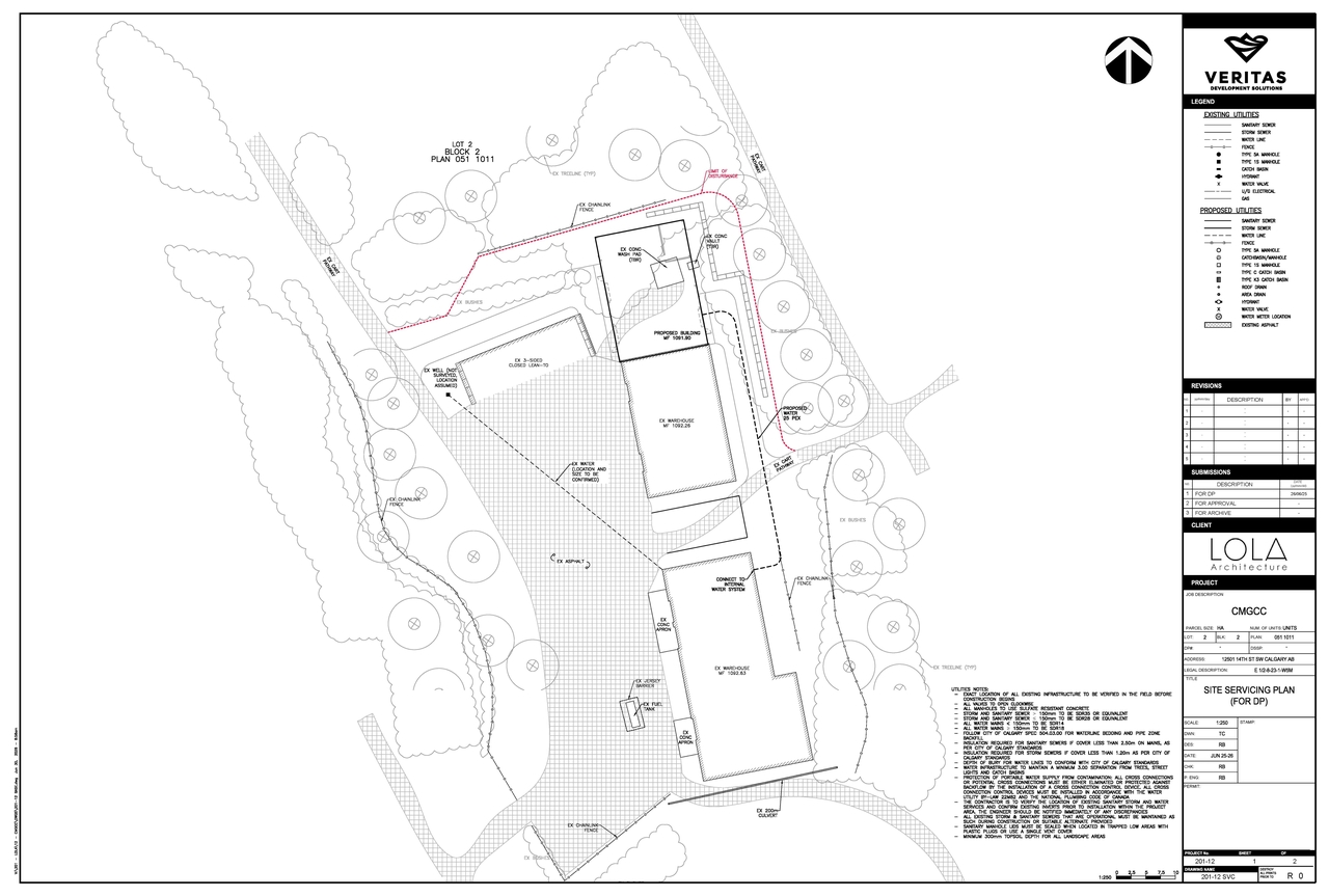 Construction site plan for project from page 3 of the file 'DP2026-04344 DMAP Plans Submitted (3MB) 2026-07-27'