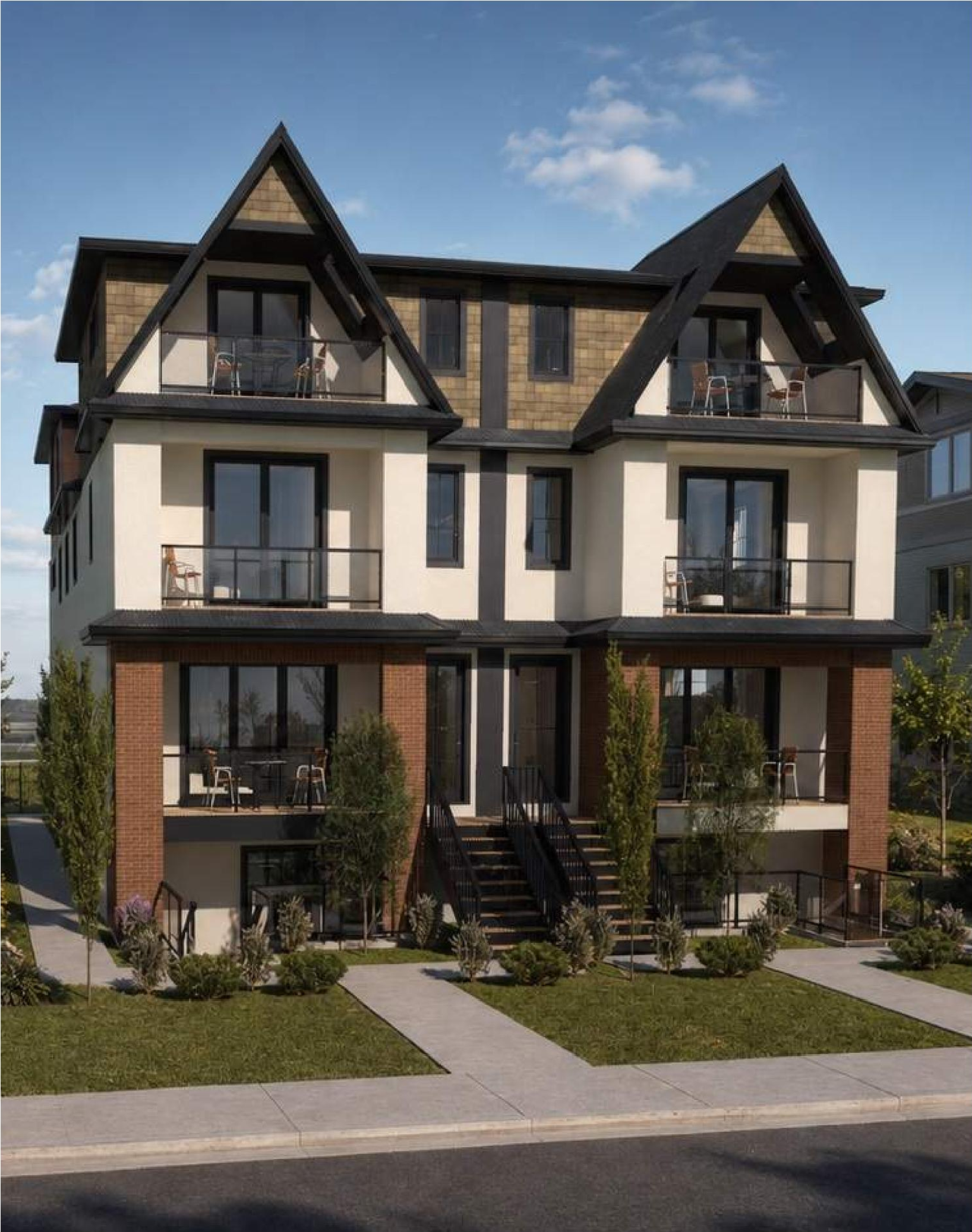 Rendering of building from page 1 of the file 'DP2026-04348 DMAP Plans (Submitted) 2026-07-23 (6MB)'