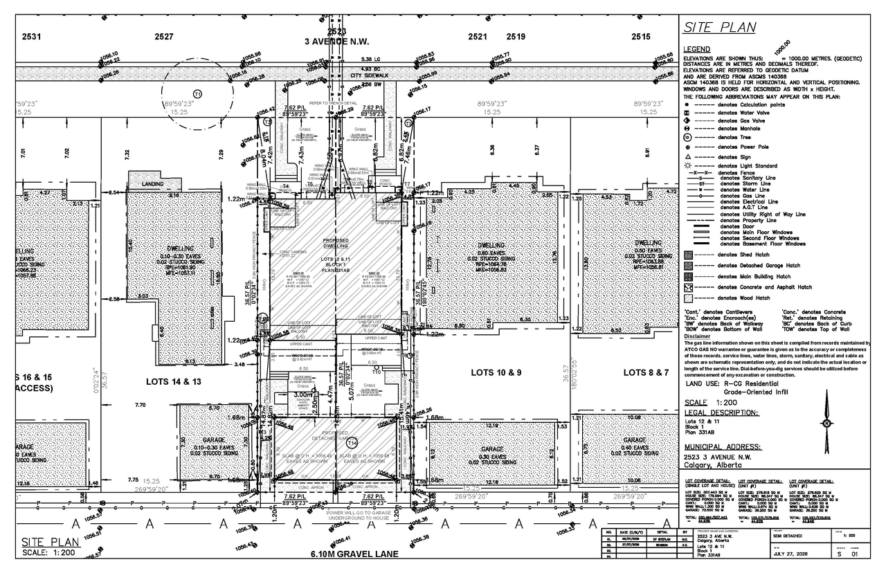 Construction site plan for project from page 8 of the file 'DP2026-04352 DMAP Plans (Submitted) 2027-07-28 (4MB)'
