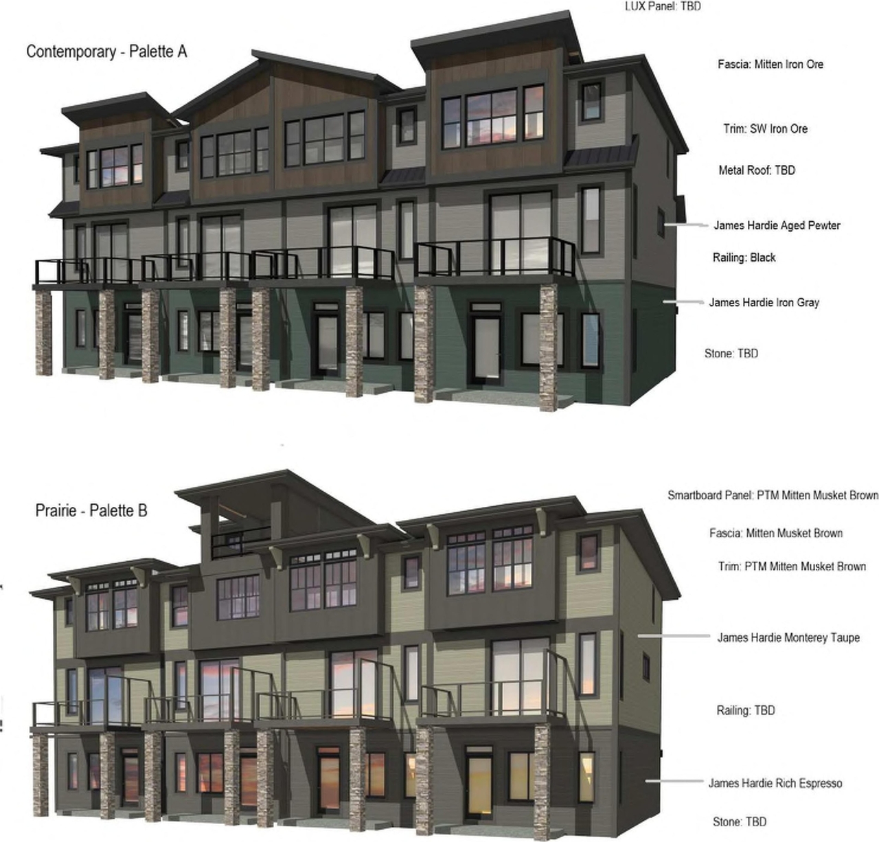 Rendering of building from page 6 of the file 'DP2026-04370 DMAP Plans (Submitted) 2026-09-11 (9MB)'