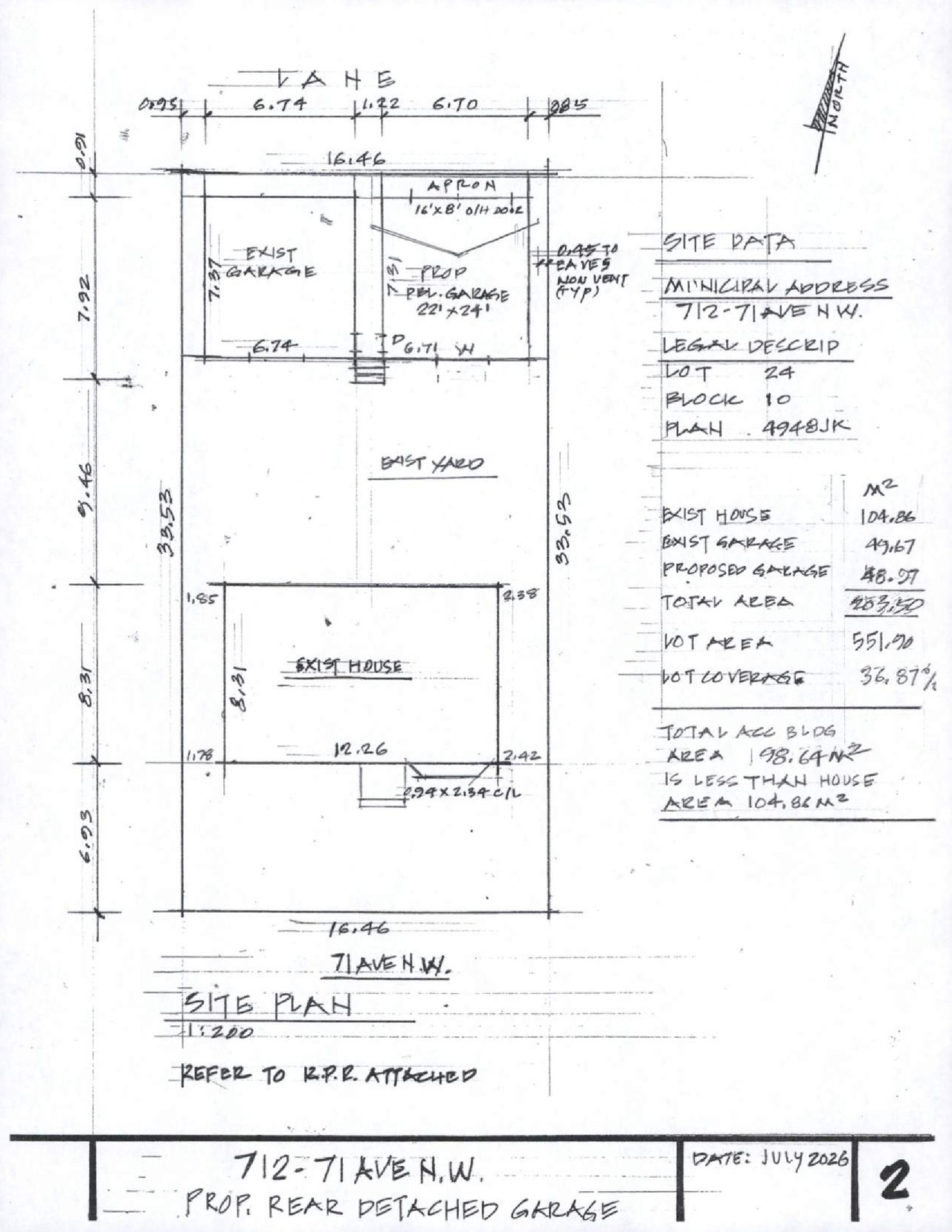 Floor plan for project from page 2 of the file 'DP2026-04372 DMAP Plans (Submitted) 2026-07-28 (1MB)'