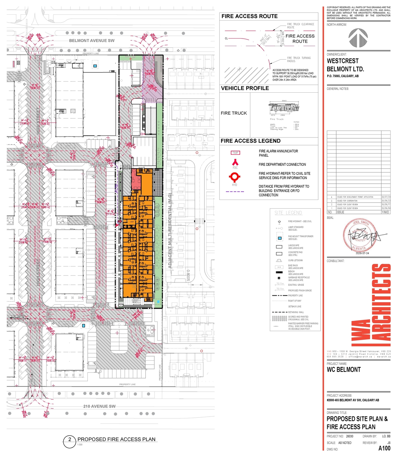 Construction site plan for project from page 6 of the file 'DP2026-04403 DMAP Plans (Submitted) 2026-07-28 (11MB)'