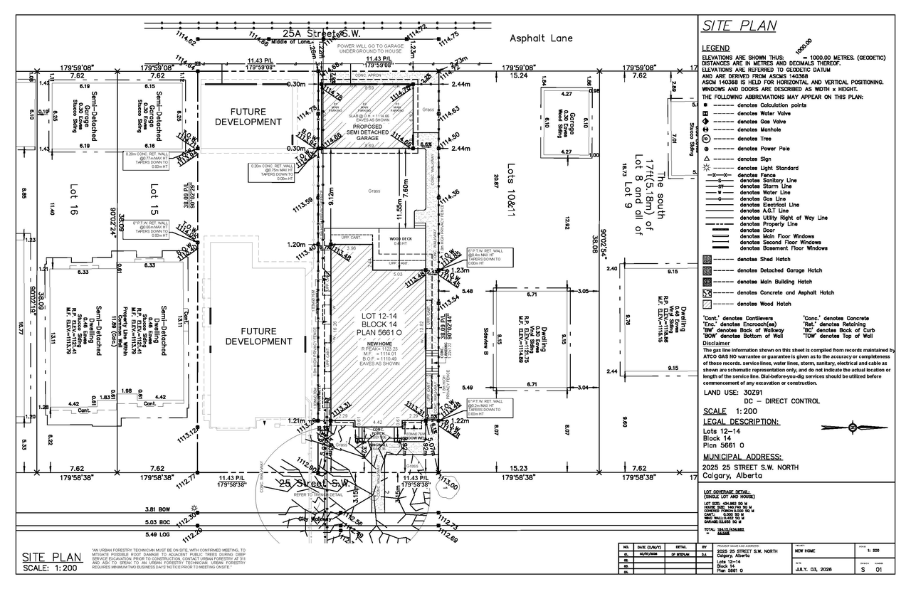 Construction site plan for project from page 8 of the file 'DP2026-04422 DMAP Plans Submitted (2MB) 2026-07-29'