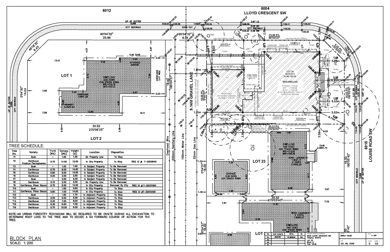 Construction site plan for project from page 5 of the file 'DP2026-04429 DMAP Plans (Amended) 2026-09-29 (5MB)'