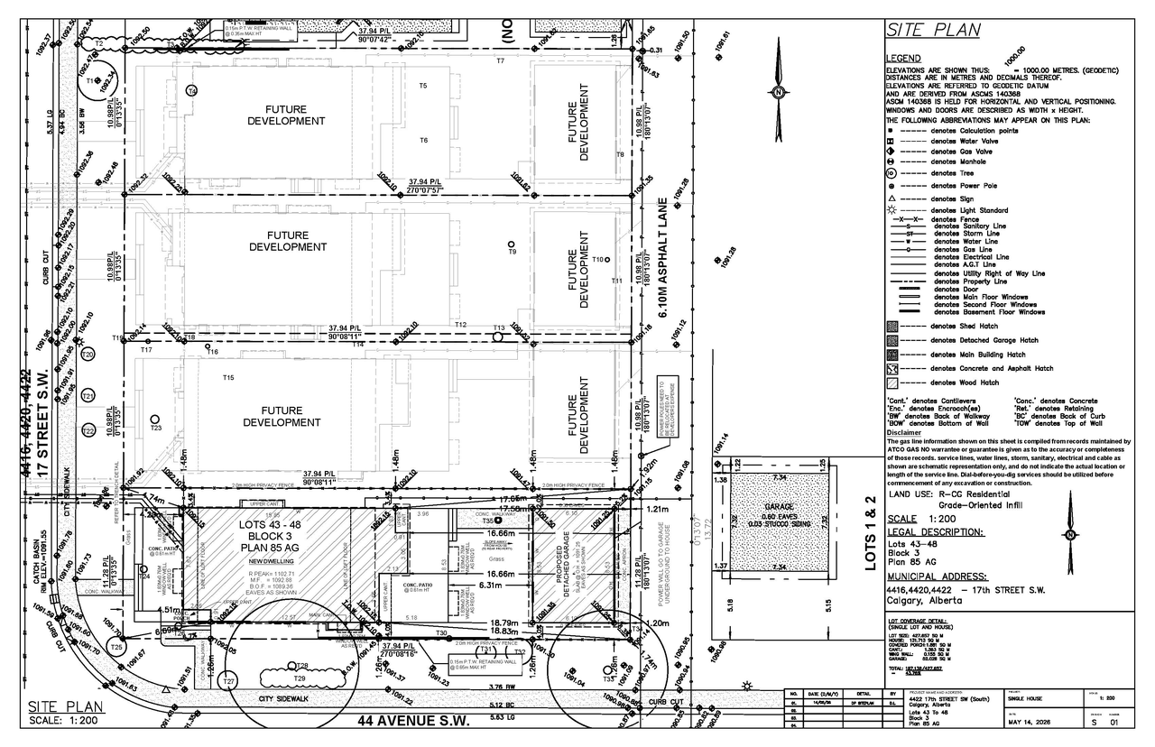 Construction site plan for project from page 8 of the file 'DP2026-04467 DMAP Plans (Submitted) 2026-07-31 (2MB)'