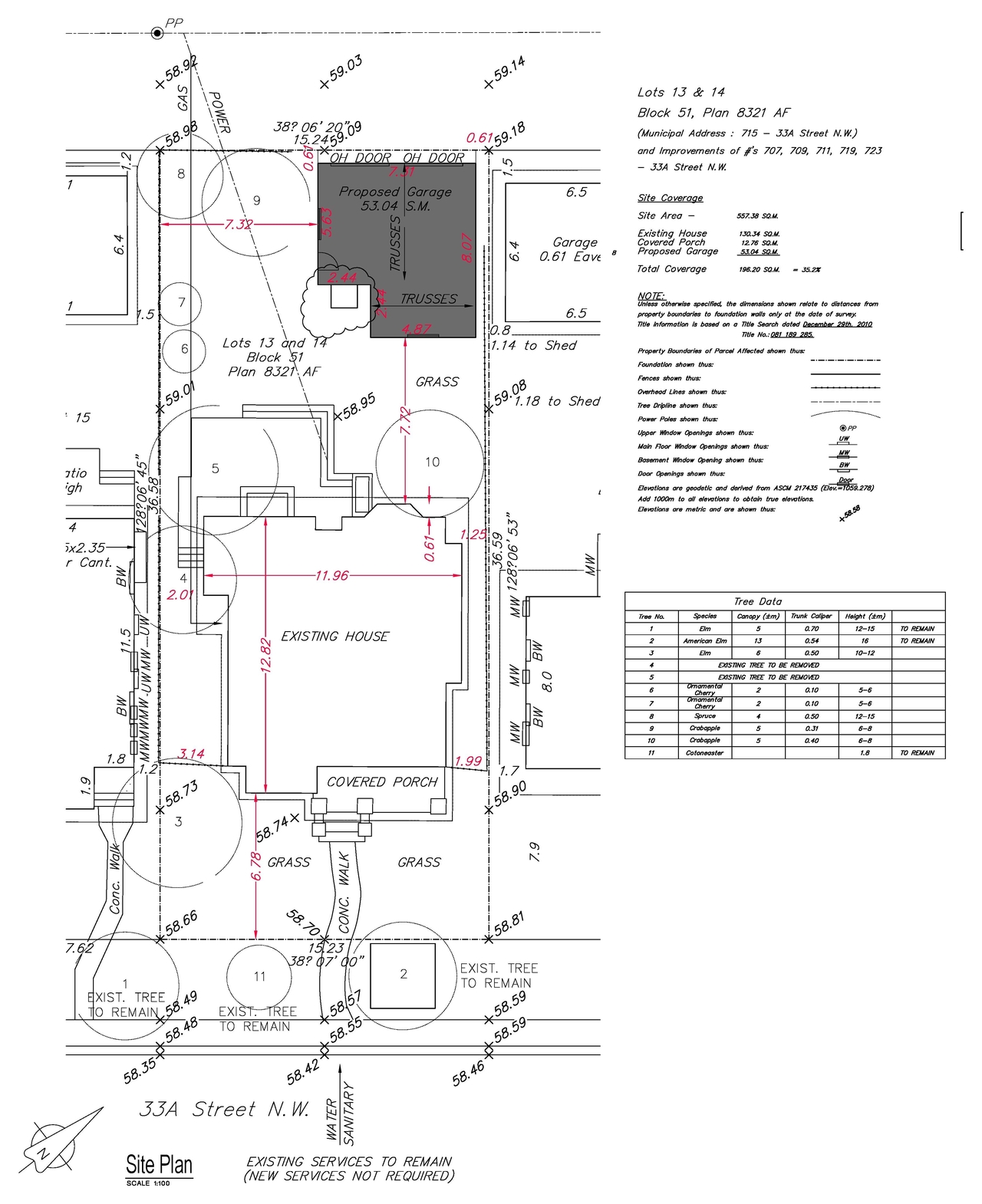 Construction site plan for project from page 1 of the file 'DP2026-04512 DMAP Plans Submitted (1MB) 2026-08-11'