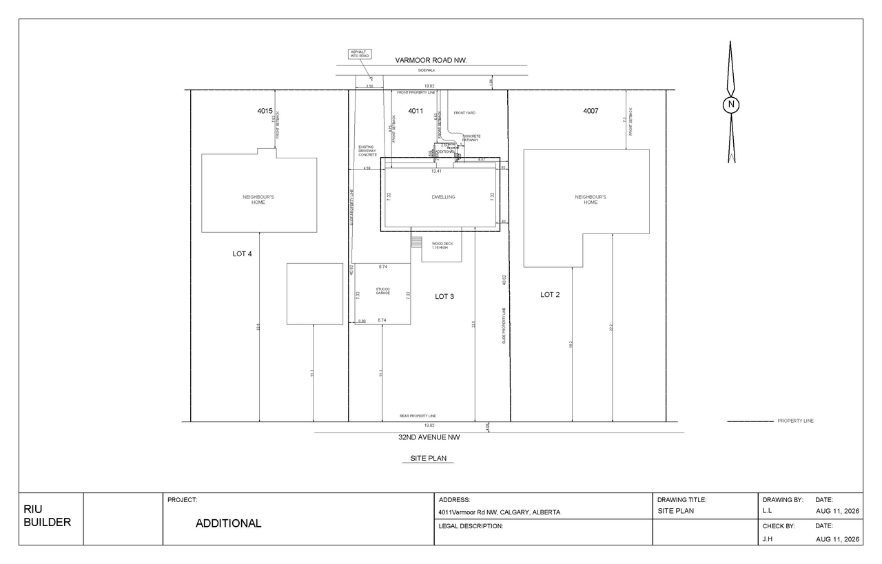 Construction site plan for project from page 9 of the file 'DP2026-04550 DMAP Plans (Submitted) 2026-08-05 (1MB)'