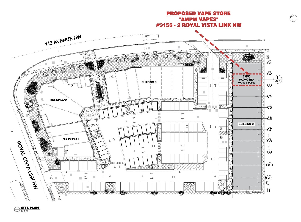 Construction site plan for project from page 1 of the file 'DP2026-04612 - DMAP Plans (Submitted) 2026-08-11 (1MB)'