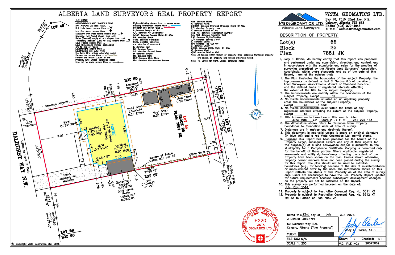 Construction site plan for project from page 1 of the file 'DP2026-04619 DMAP Plans Submitted (1MB) 2026-08-11'