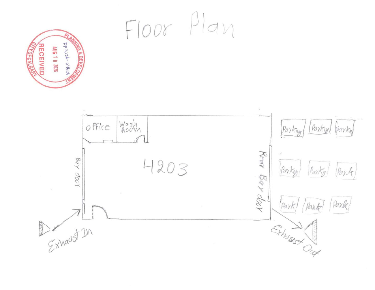 Floor plan for project from page 2 of the file 'DP2026-04626 DMAP Plans (Submitted) 2026-08-24 (1MB)'
