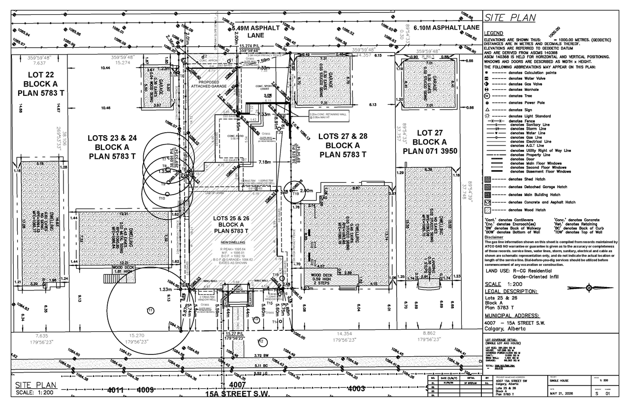 Construction site plan for project from page 2 of the file 'DP2026-04660 DMAP Plans (Submitted) 2026-08-12 (4MB)'
